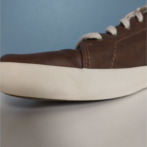 Sperry Boys Memory Foam Lace Up Brown Tuck ltt Leather Casual Sneaker Sz 5M - Picture 13 of 14